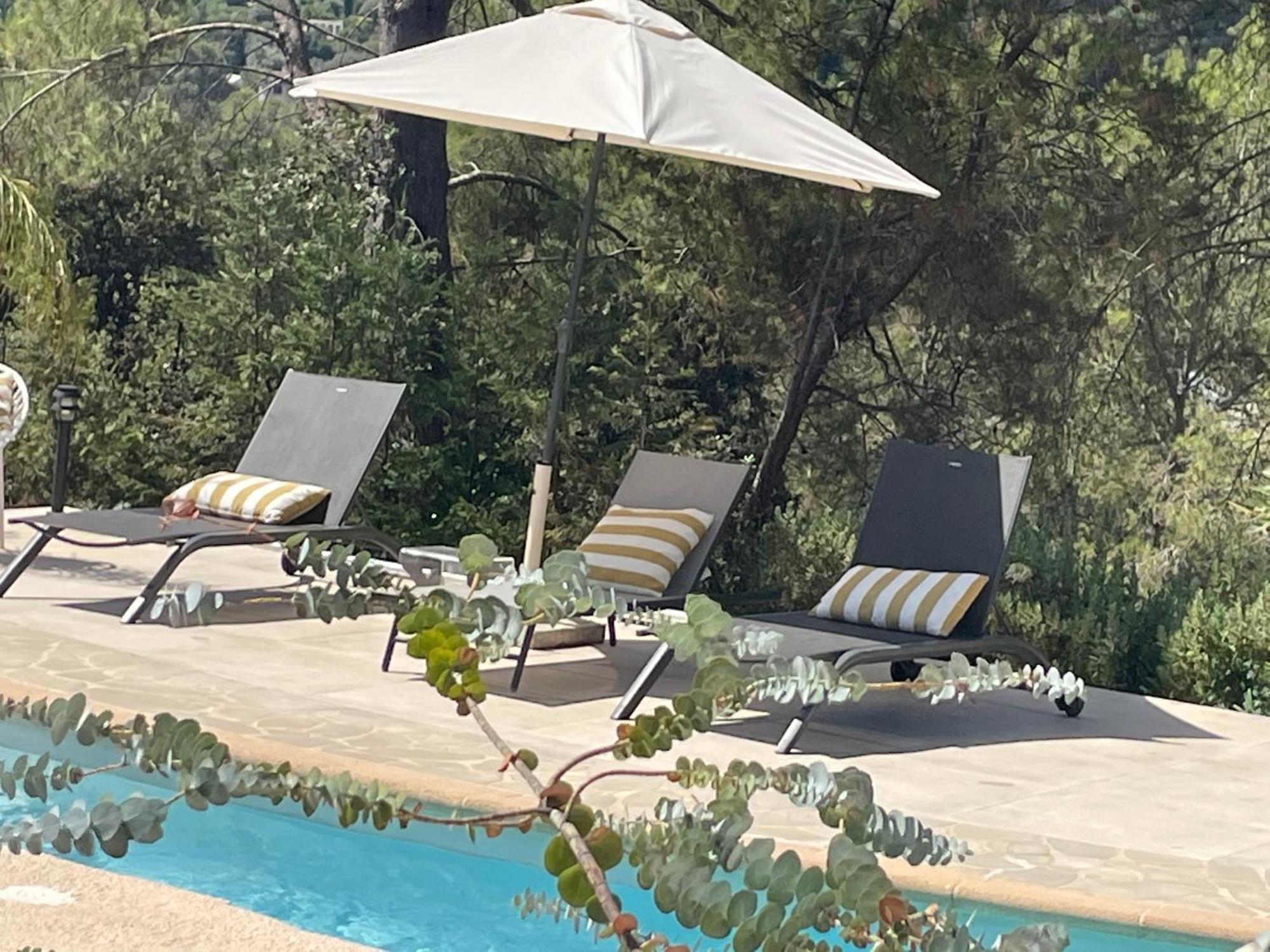 La Villa Des Carriers- Maison Avec Piscine Proche Mer Roquefort Les Pins Ngoại thất bức ảnh